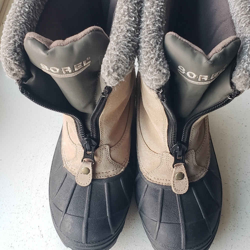 Sorel Ellesmere LL1241-272 Tan Leather Winter Boots - Picture 8 of 14